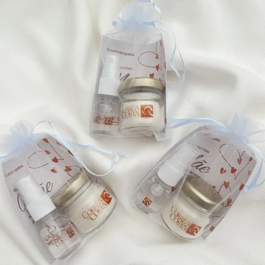 Lembrancinhas em saquinho de organza