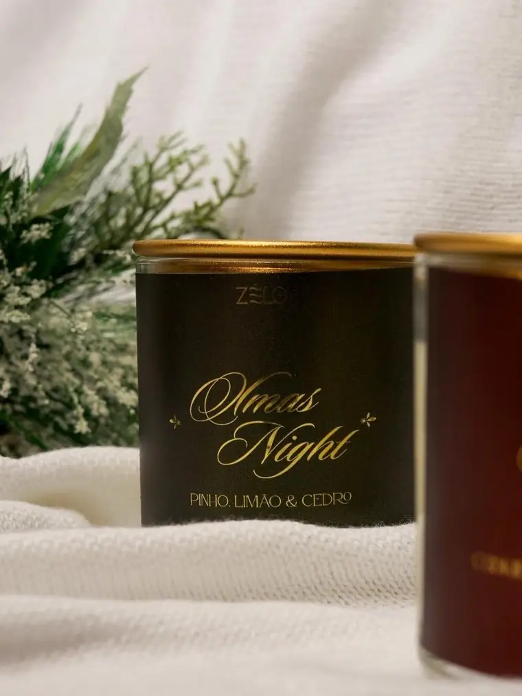 Velas Xmas Night em pote de 250g